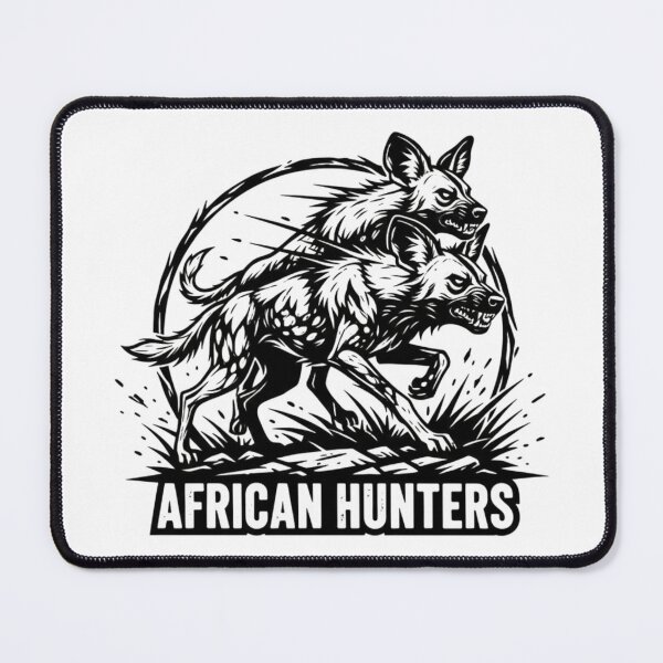 Item preview, African Wild Dogs: Hunters' Pursuit designed and sold by Silent Watch Threads..