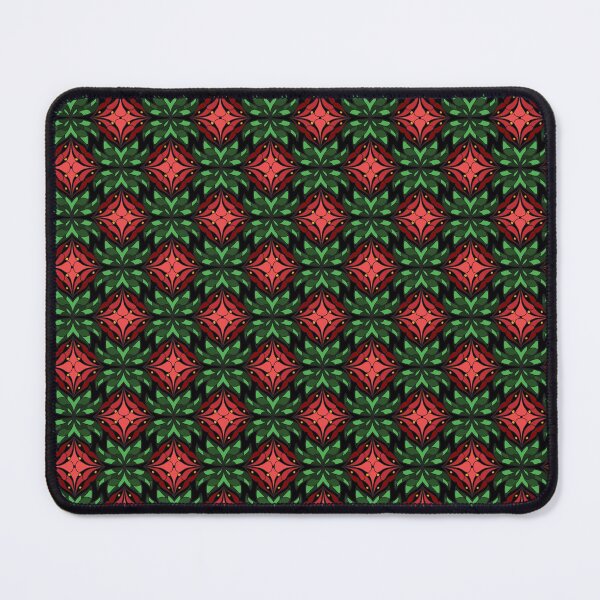 Item preview, Abstract Geometric Holiday Red Flowers designed and sold by FoxfireAndCo.