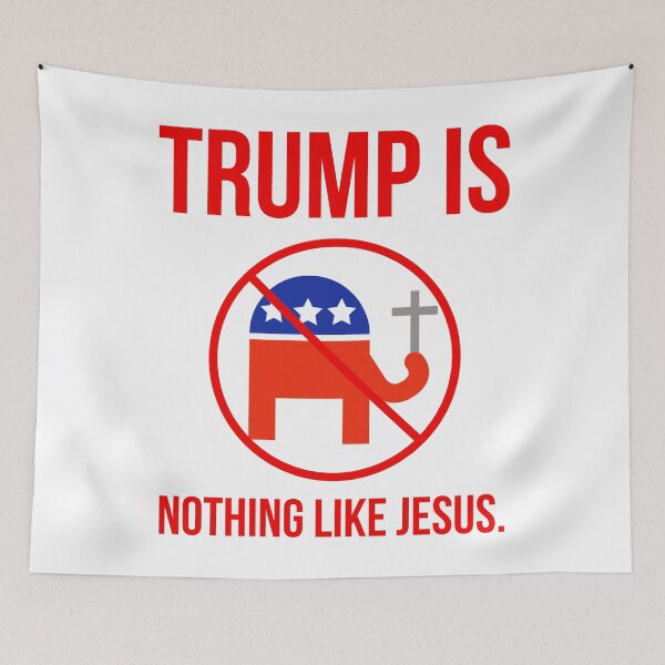 Item preview, Trump is nothing like Jesus. designed and sold by Rachel the Artist .