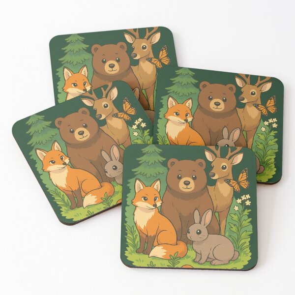 Item preview, Forest Animals Living in Harmony designed and sold by _Smiley_.