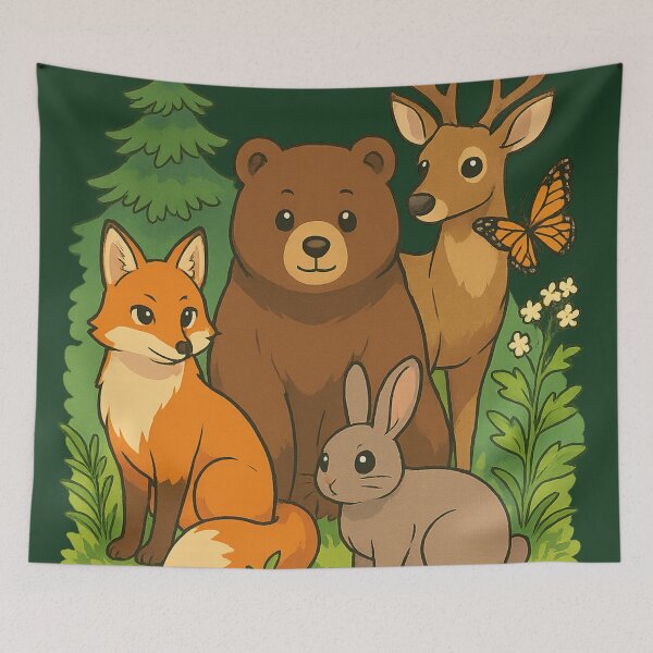 Item preview, Forest Animals Living in Harmony designed and sold by _Smiley_.