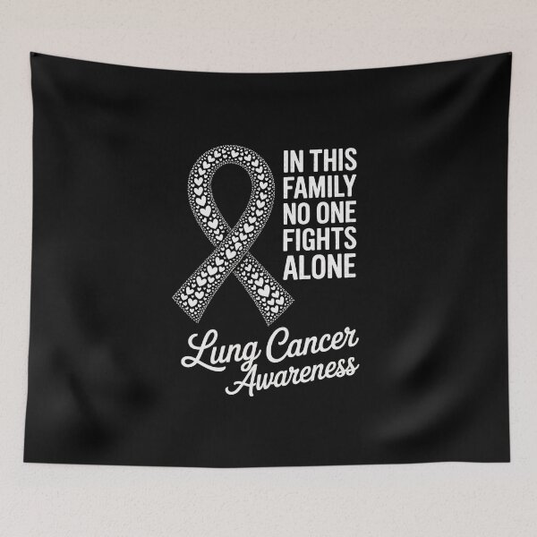 Item preview, No One Fights Alone - Lung Cancer Awareness designed and sold by Enea Kelo.