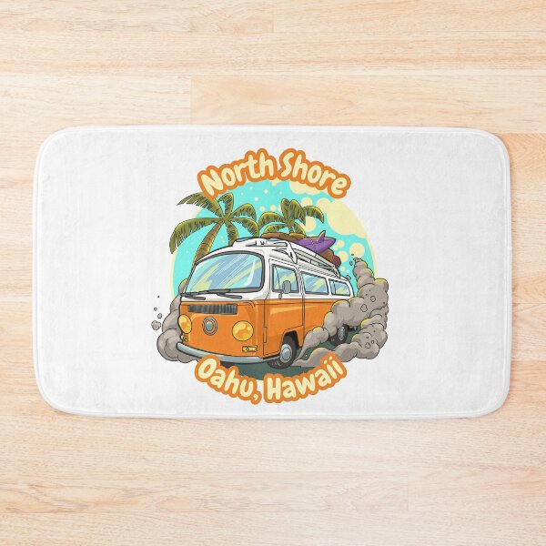 Item preview, Oahu, Hawaii North Shore Surf Retro Van designed and sold by Kaibosh21.