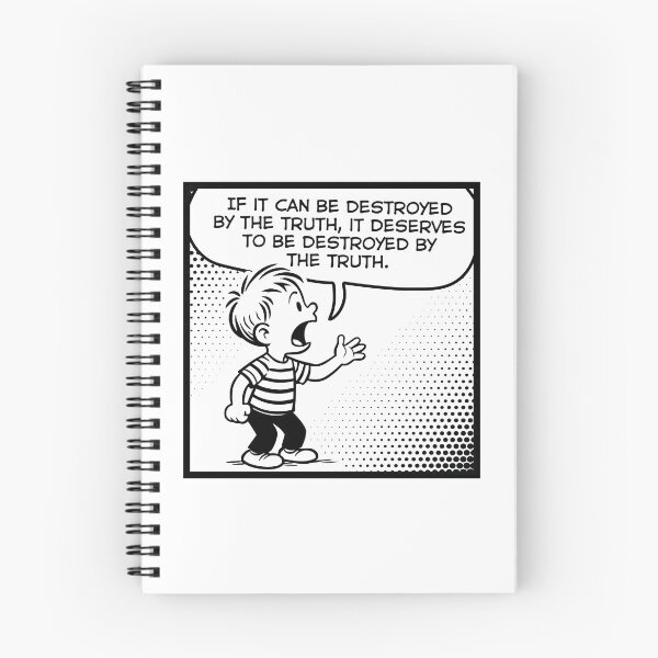Item preview, Truth vs Censorship Retro Cartoon Philosophy Quote designed and sold by SweetLog.