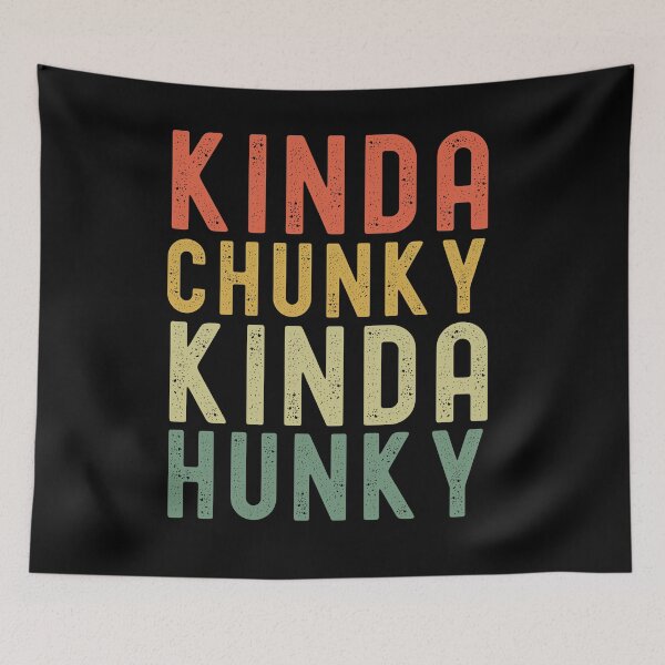 Item preview, Kinda Chunky Kinda Hunky Weightlifting Bodybuilding retro designed and sold by snowry.