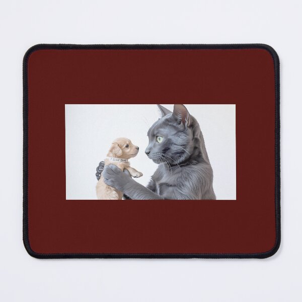 Item preview, Black Cat Puppys Secret Bond designed and sold by FreemanpkArt.