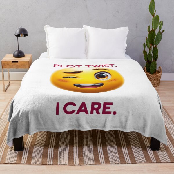 Item preview, Plot Twist. I Care. – Sarcastic Winking Emoji Design designed and sold by VisionaryVeils.