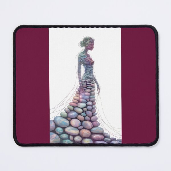 Item preview, Woman Made of Stones Abstract Art  Stone Dress Design designed and sold by FreemanpkArt.