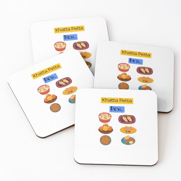 Item preview, Khatta Petta Desi Food Art, Fun and Colourful Kitchen Apparel | Perfect for Food Lovers | Desi Cuisine Inspired For Foodies| Unique Cooking Gifts for Her And Him designed and sold by T&M.