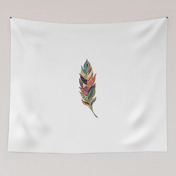 Item preview, Colorful Feather Illustration designed and sold by TootaArt.