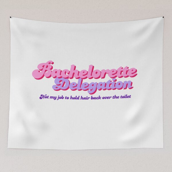 Item preview, Bachelorette Delegation Stagette Hair Back Over Toilet  designed and sold by Kaibosh21.