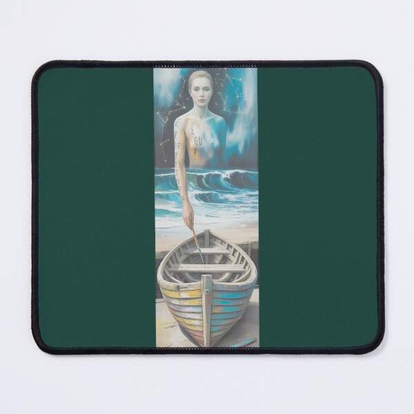 Item preview, Cosmic Voyage Woman Waves and Waiting Boat designed and sold by HensonmvOver.