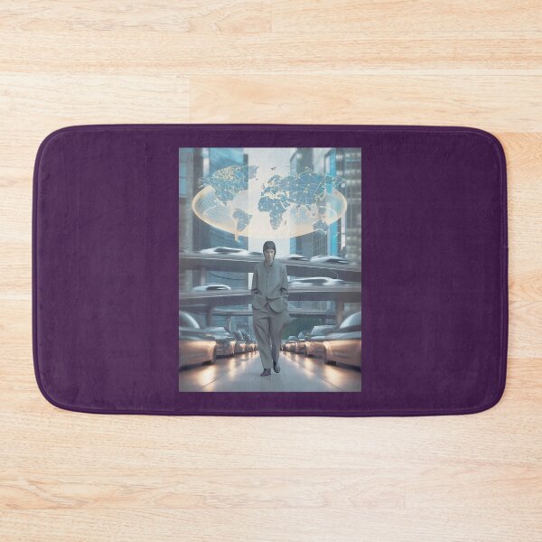 Item preview, Futuristic Global Network Cityscape designed and sold by DanclTees.