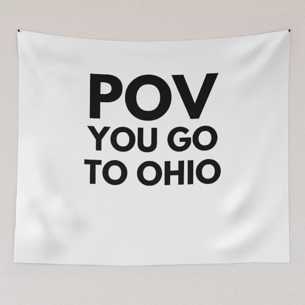 Item preview, POV you go to Ohio funny Ohio humor trendy cool dark humor designed and sold by snowry.