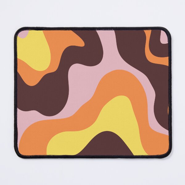 Item preview, Retro Liquid Swirl – Earthy Brown Warm Sunset Tones designed and sold by EmeraldeaArt.