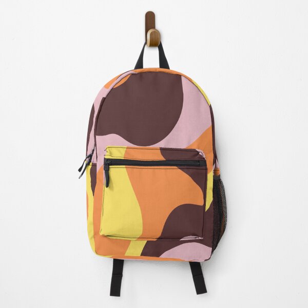 Item preview, Retro Liquid Swirl – Earthy Brown Warm Sunset Tones designed and sold by EmeraldeaArt.