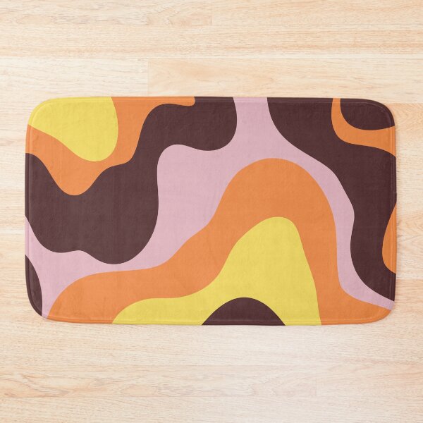 Item preview, Retro Liquid Swirl – Earthy Brown Warm Sunset Tones designed and sold by EmeraldeaArt.