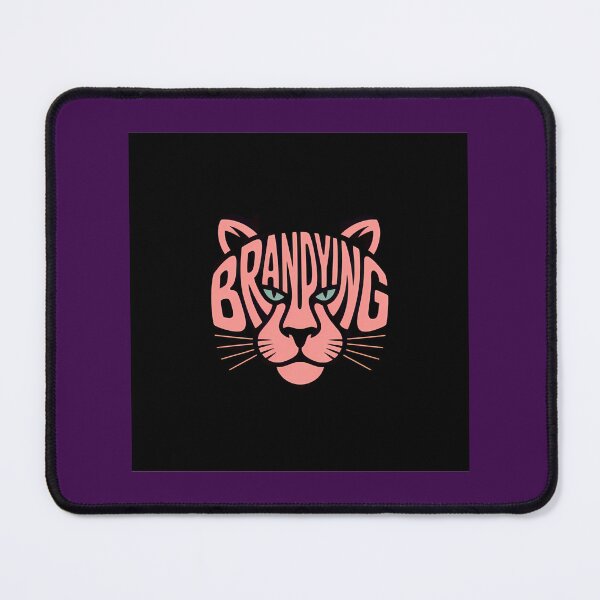 Item preview, Branding Cat Wild Animal Typographic Art designed and sold by AshleykoArts.