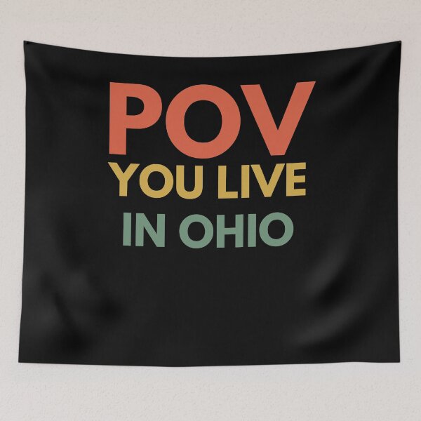 Item preview, POV you live in Ohio funny Ohio humor trendy retro designed and sold by snowry.