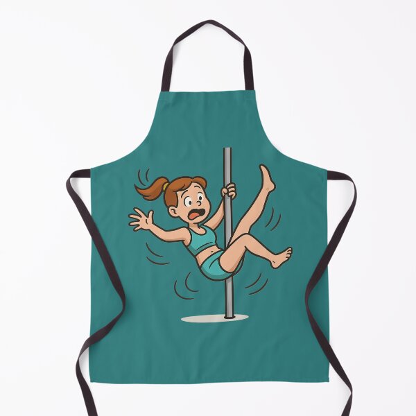 Item preview, Funny Pole Dance Fail Cartoon – Comic Fitness Art – Pole dancing designed and sold by InnerFlow.