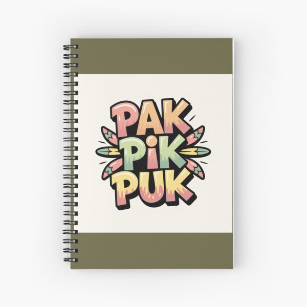 Item preview, Vibrant Pak Pik Puk Text Art designed and sold by AshleykoArts.
