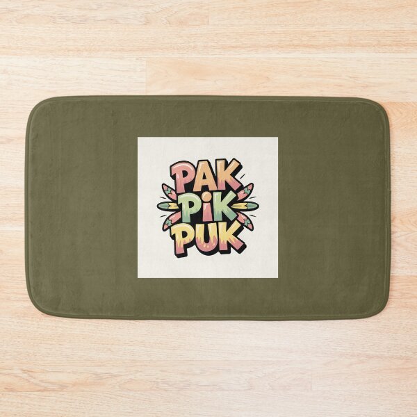 Item preview, Vibrant Pak Pik Puk Text Art designed and sold by AshleykoArts.
