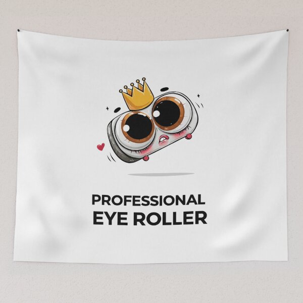 Item preview, Professional Eye Roller – Funny Cartoon Eyes with Crown Design designed and sold by VisionaryVeils.