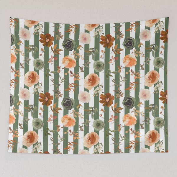 Item preview, Fall Flowers Ginger Sage designed and sold by WildAliceArt.