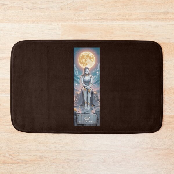 Item preview, Robotic Woman Under Golden Moon designed and sold by DeborahtfArts.
