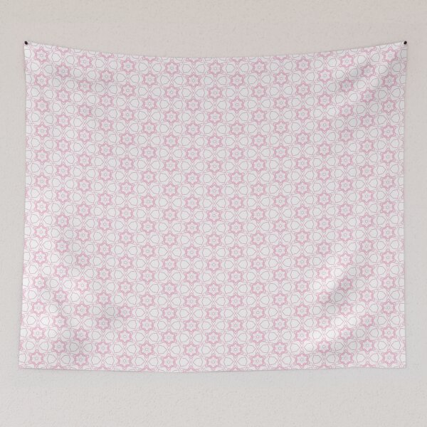 Item preview, Frosted Pink Snowflakes designed and sold by Light and Line Design.