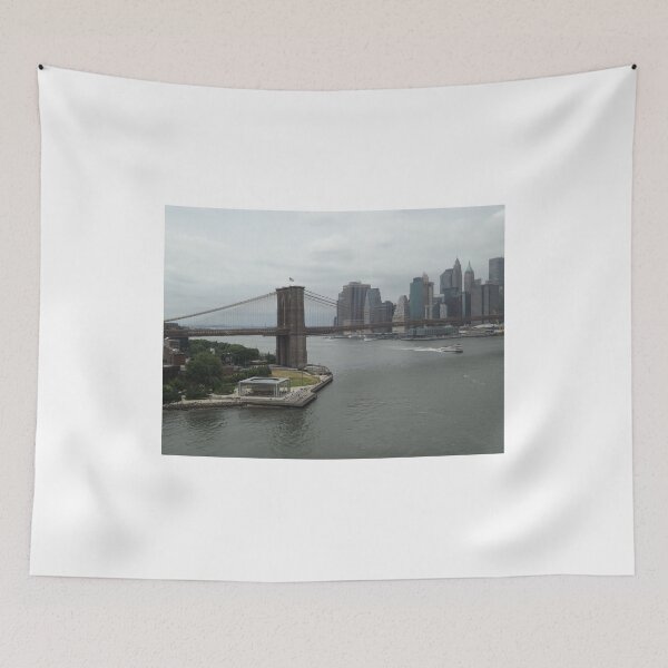 Item preview, Aerial View, Brooklyn Bridge, Brooklyn Bridge Park, Lower Manhattan Skyline, Brooklyn, New York City designed and sold by lenspiro.