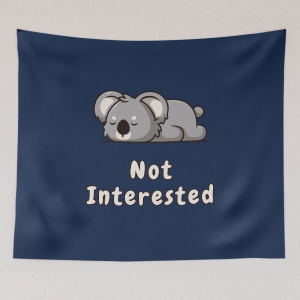 Item preview, Not Interested, Resting Koala Bear, Cute Animal  designed and sold by AASparksDesigns.