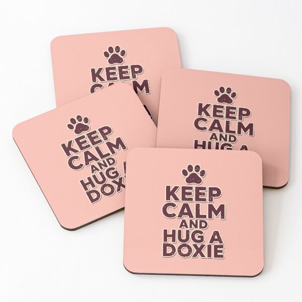 Item preview, Keep Calm and Hug a Doxie | Vintage Dachshund Design designed and sold by pick-o-print.