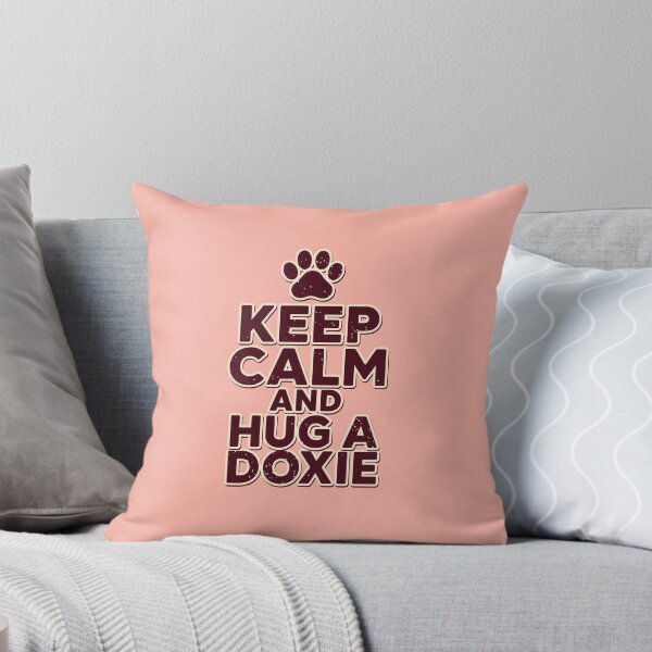 Item preview, Keep Calm and Hug a Doxie | Vintage Dachshund Design designed and sold by pick-o-print.