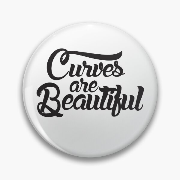 Item preview, Curves Are Beautiful Body Positive Typography Design designed and sold by The secret storage room.
