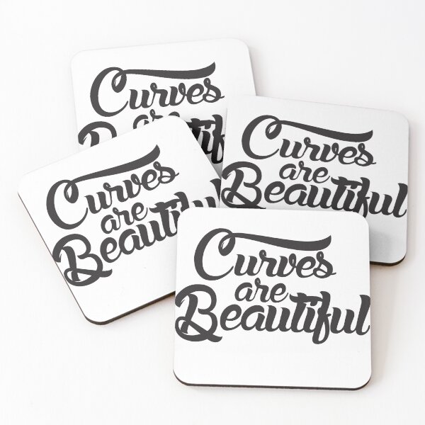 Item preview, Curves Are Beautiful Body Positive Typography Design designed and sold by The secret storage room.