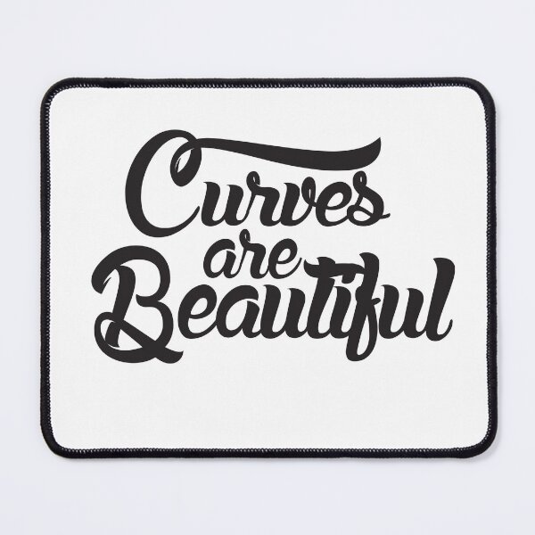 Item preview, Curves Are Beautiful Body Positive Typography Design designed and sold by The secret storage room.