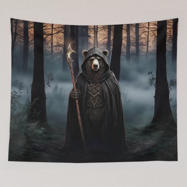 Item preview, Annwfn Warden Bear Art designed and sold by Englandbear.