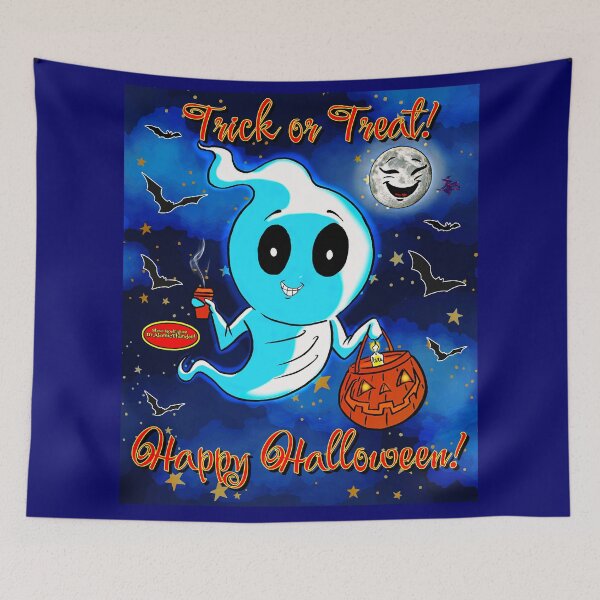Item preview, Ghosty and the Moon™  designed and sold by DrAtomicThunder.