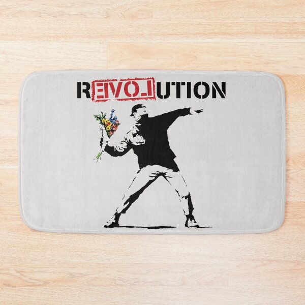 Item preview, Banksy Flower Thrower Rage Revolution LOVE designed and sold by Kaibosh21.