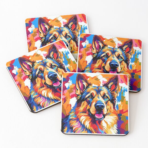 Item preview, Vibrant Modern Art German Shepherd – Colorful Dog Lover Design designed and sold by Fredster1966.