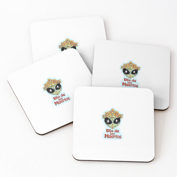 Item preview, Blue Dia De Los Muertos Alien Sugar Skull designed and sold by VeryGoodShopp.