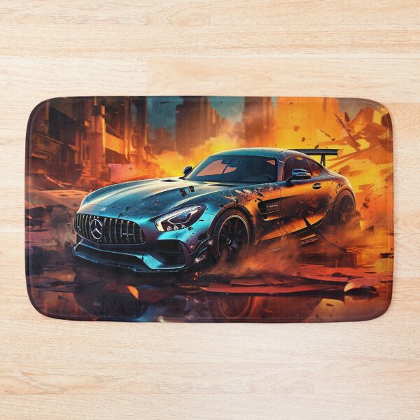 Item preview, Mercedes AMG GT – Apocalyptic Racing Artwork | Explosive Luxury Supercar Poster designed and sold by zevorgue.