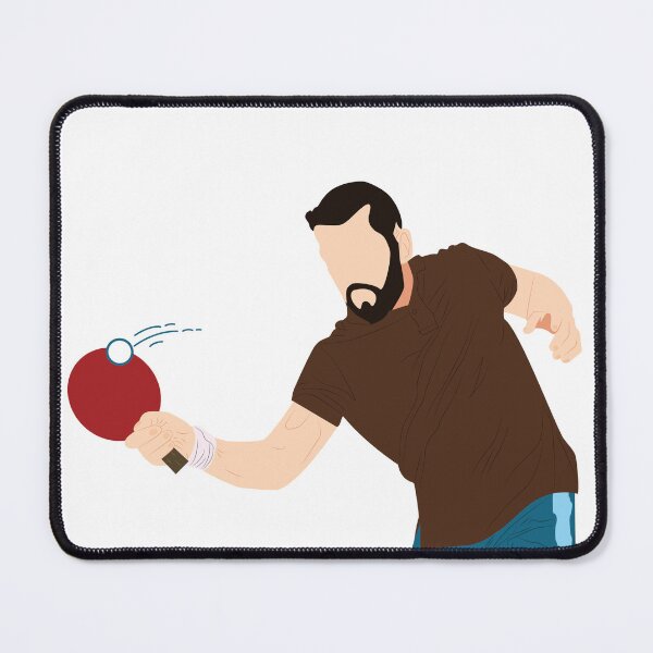 Item preview, Table Tennis Player Illustration designed and sold by TootaArt.