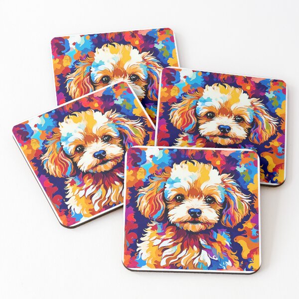 Item preview, Vibrant Modern Art Toy Poodle – Colorful Dog Lover Design designed and sold by Fredster1966.