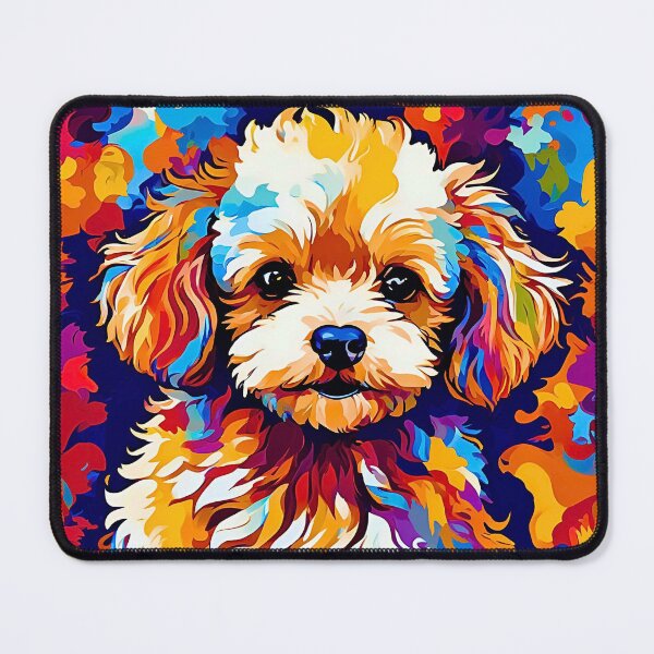 Item preview, Vibrant Modern Art Toy Poodle – Colorful Dog Lover Design designed and sold by Fredster1966.