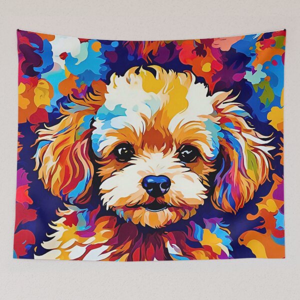 Item preview, Vibrant Modern Art Toy Poodle – Colorful Dog Lover Design designed and sold by Fredster1966.