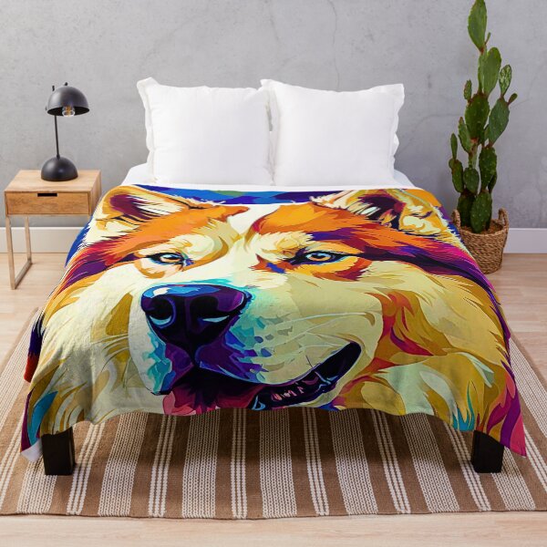 Item preview, Vibrant Modern Art Siberian Husky – Colorful Dog Lover Design designed and sold by Fredster1966.