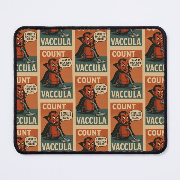 Item preview, Count Vaccula – Retro Vampire Vacuum Cleaner Parody designed and sold by hangmeart.