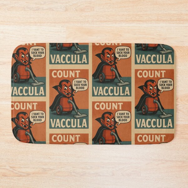 Item preview, Count Vaccula – Retro Vampire Vacuum Cleaner Parody designed and sold by hangmeart.
